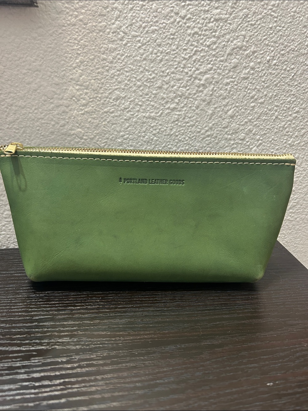 Portland Leather Leather Zip Utility Pouch